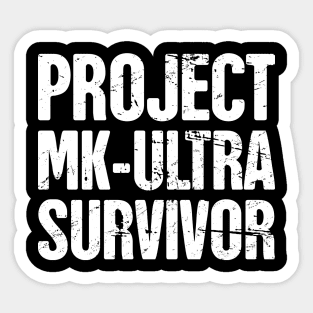 Conspiracy Theory Project MKUltra / MK ULTRA Sticker